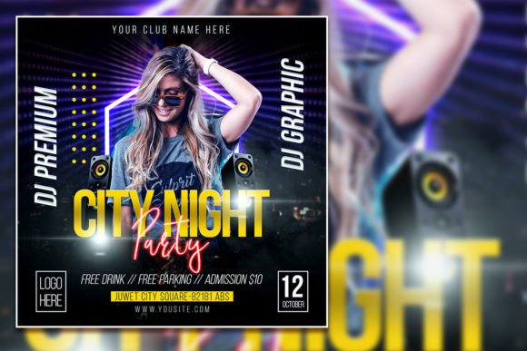 City Night Party Social Media Post: A Versatile Tool for Event Promotion