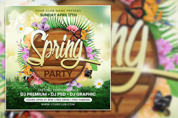 Colorful Spring Party Social Media Post: A Vibrant Way to Connect and Celebrate