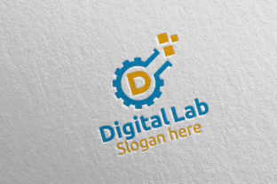 Digital Lab Letter D Digital Logo 82: A Modern Design Solution for Professionals
