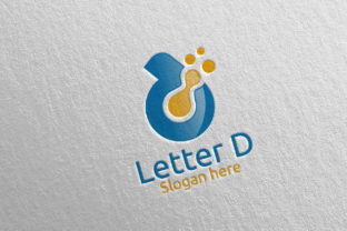 Digital Letter D Logo Design 6