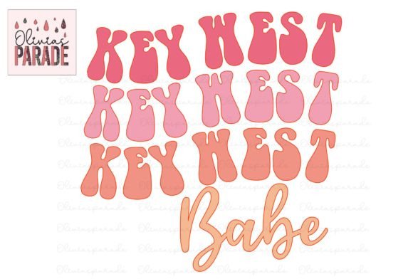 Key West Babe Groovy Png Sublimation