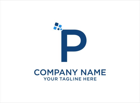 Letter P Digital Logo Design Template