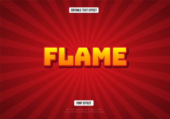 Red Flame Editable Text Effect