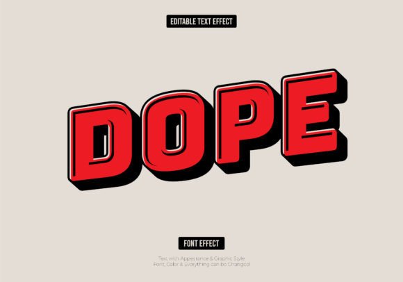 Red Retro Vintage Editable Text Effect