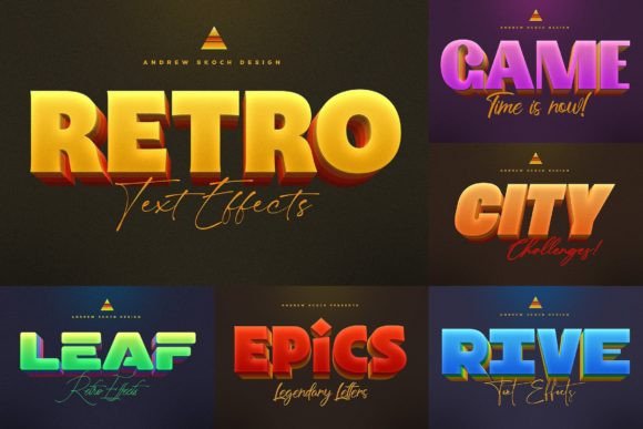 Retro Text Effects: Vintage Vibes with Modern Flair