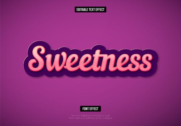 Sweet Purple Text Effect Editable Text: A Versatile Design Resource for Creative Professionals